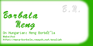 borbala meng business card